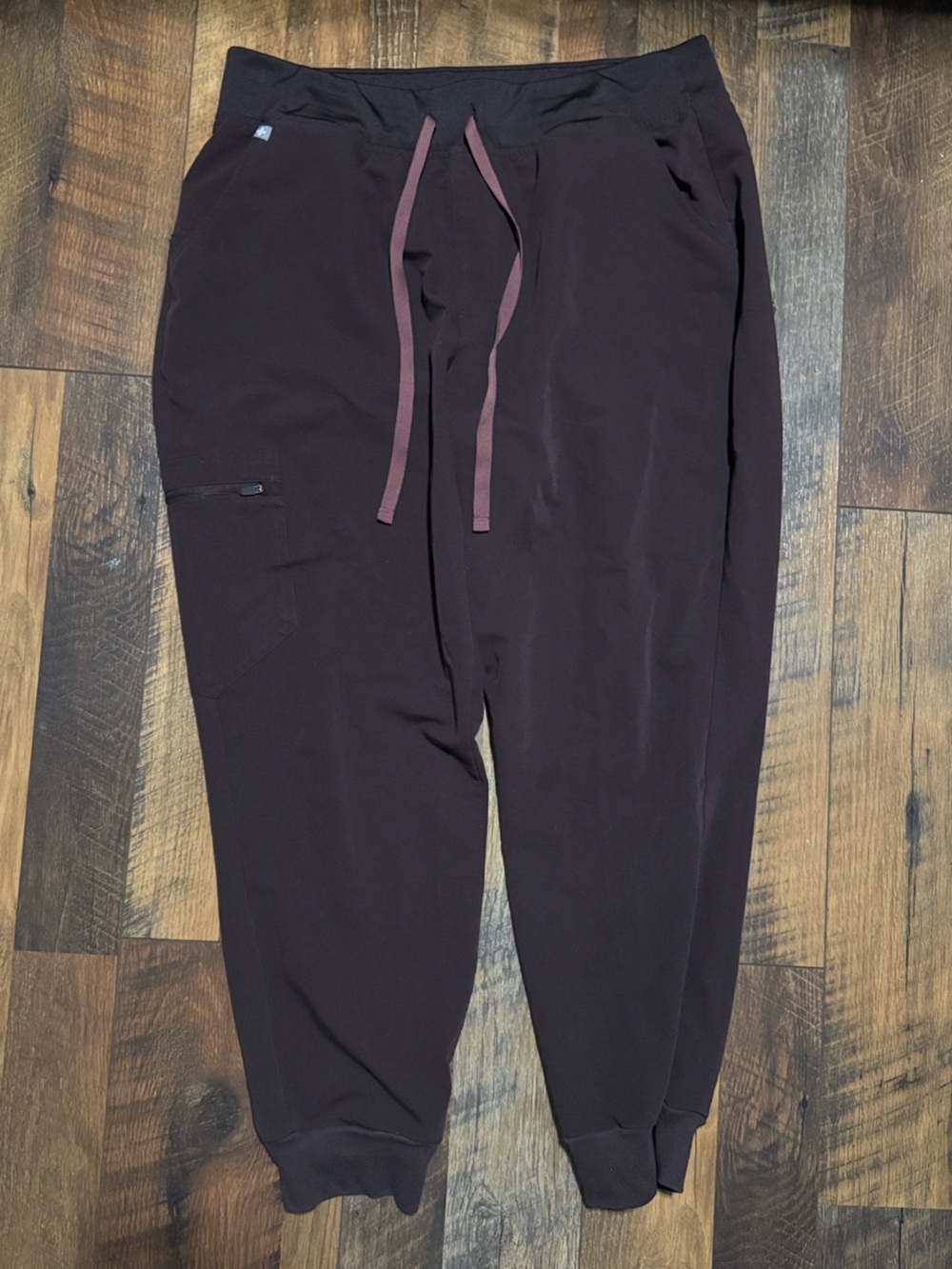 Figs Espresso High Waisted Zamora Jogger Scrub Pants sz XL Petite